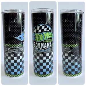 Hot Mess Boy Mama 20oz Skinny Sublimation Tumbler